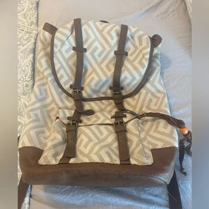 Mossimo Southwestern Aztec Print Backpack Rucksack Cinch Bag Womens Magnetic